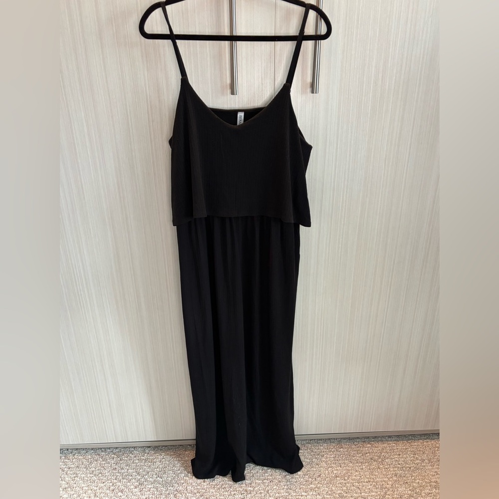Zenana Black Spaghetti Strap Sleeveless Maxi Dress Size 1X